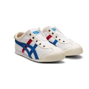 Onitsuka Tiger MEXICO 66 Kid's  K 10 WHITE / BLUE Sneakers NEW